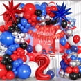 thumbnail image 2 of Decoraciones de cumpleaños con temática de arañas para el segundo cumpleaños de niño y niña, 2 of 7