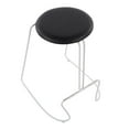 thumbnail image 7 of Finn Contemporary Counter Stool in White Steel and Black Faux Leather by LumiSource - Set of 2, 7 of 7