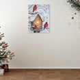 thumbnail image 2 of Maison Concepts Christmas Led Canvas Wall Art Cardinal With Birdhouse 12X16, 2 of 3