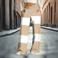 thumbnail image 2 of Cavosen Wide Leg Scrub Pants for Women Baggy Trousers Stripe Palazzo Elastic Waist Sweatpants Drawstring Fall Pants, 2 of 5