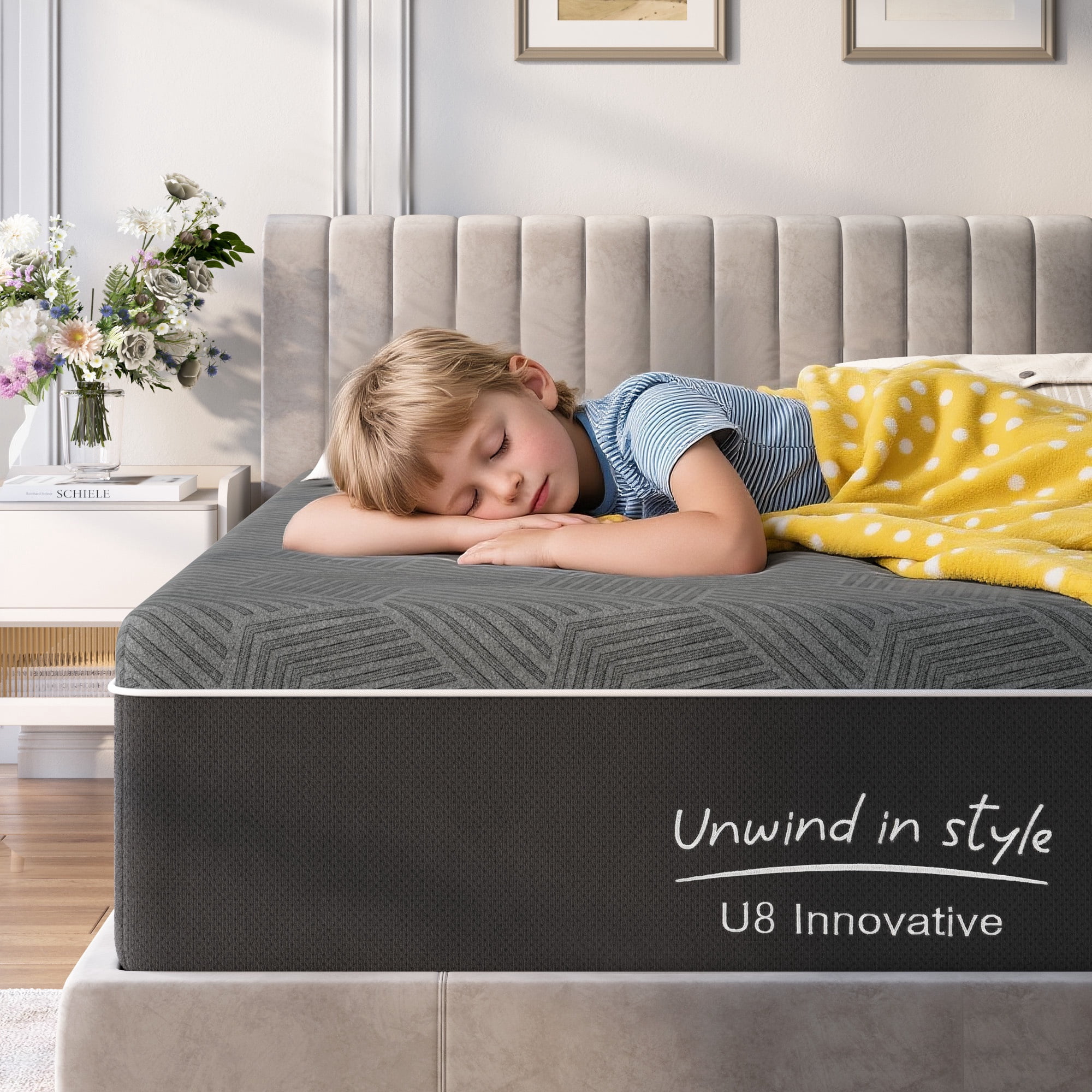 Full Mattress, Holaki 12" Memory Foam Mattress Full Size Bed in a Box, Green Tea Bamboo Charcoal Gel Foam with Removable Cover for Pressure Relief, Medium Firm, CertiPUR-US Certified