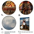 thumbnail image 3 of Designart "Native Tipi euphony Of Prairies" Cityscapes Floater Framed Wall Art Print, 3 of 7