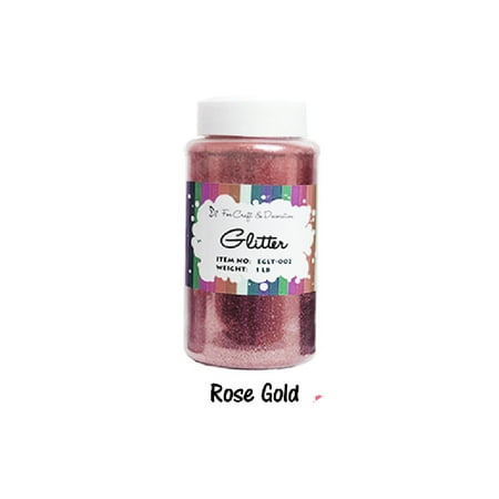- Craft Glitter Rose Gold Color 16oz. (1lb)