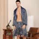 thumbnail image 5 of Mens Satin Silk Luxury Pajamas Kimono Bathrobe Robe Dressing Gown Pjs Loungewear DMW, 5 of 5