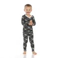 thumbnail image 1 of Print Long Sleeve Pajama Set, Ultra Soft and Snug Fitting PJs, Matching Top and Bottom Sleepwear Set, to Baby to Kid Pajamas Pewter Tree Drag - 8 Years, 1 of 3