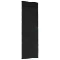 Blackout Folding Curtain for French Door Solid Black Thermal Insulated Soundproof for Living Room Bedroom 26x68 Inches