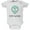White, variant on Stay Weird Alien Soft Short Sleeve Baby One Piece