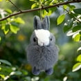 thumbnail image 5 of XUFLVPSEF Easter Decorations Bunny Plush Tree Ornaments, 1 Pcs Mini Rabbit Ornaments for Small Tree, Kids School Home Office Party Supplies Gifts, Cute Spring Decorations for Home Grey, 5 of 9