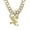 Gold-18inch, variant on Miami Necklaces Cuban Pedant Necklace, Iced Out Bling Diamond Jewelry Silver/Gold Hip Hop Cuban Link Chains for Men Women