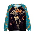 thumbnail image 5 of Lcziwo Graphic Sweatshirt for Women Funny Print Crew Neck Basic Pullover Vintage Scary Raglan Long Sleeve Loose Tops Hocus Pocus Casual Party Sweatshirt Multicolor,L, 5 of 5
