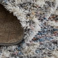 thumbnail image 3 of HomeRoots 514494 9 x 12 ft. Ivory Gray & Taupe Geometric Power Loom Stain Resistant Rectangle Area Rug, 3 of 5