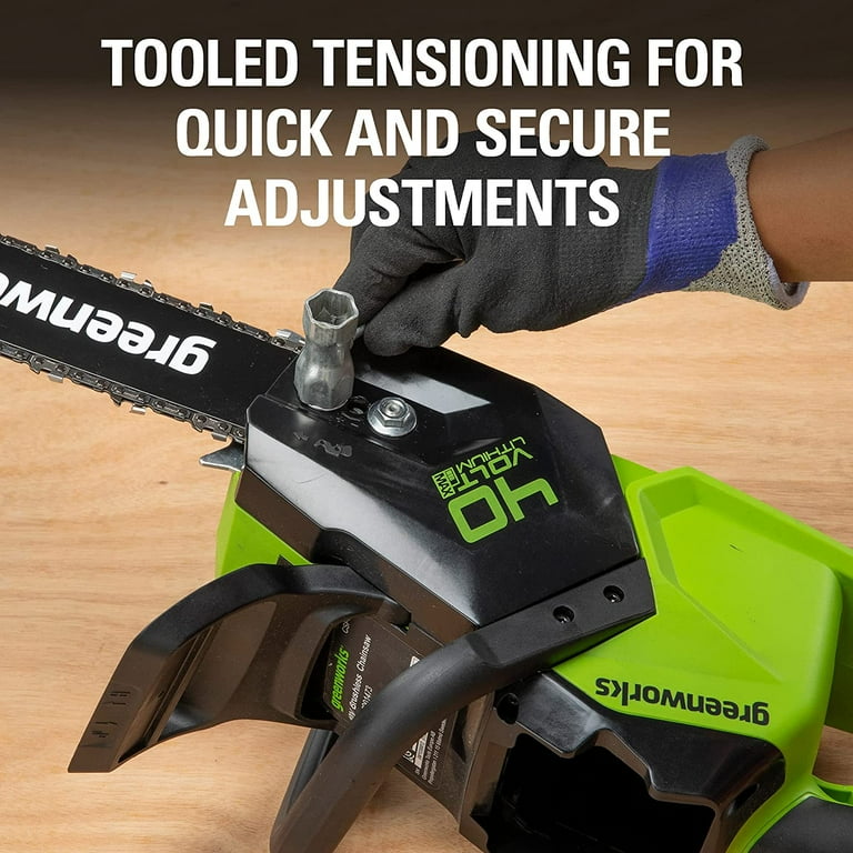 Greenworks, Chainsaw, CS40L02 40V Brushless, 16