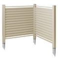 thumbnail image 2 of Casafield 48" x 48" Louvered Privacy Screen - Outdoor Vinyl Panels - Tan, 2 of 7
