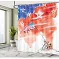 thumbnail image 5 of Ambesonne 4th of July Shower Curtain, Watercolor Historic, 69"Wx70"L, Multicolor, 5 of 5