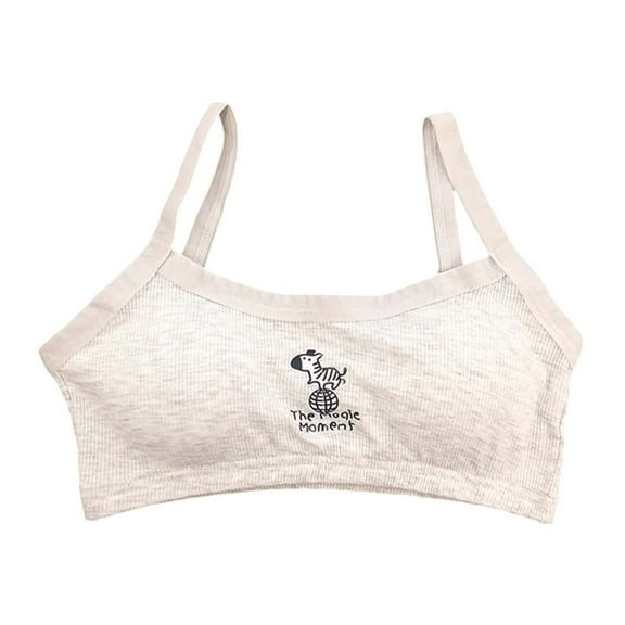 TAIAOJING Kids Girls Underwear Lace Bralette For Teens Adjustable Straps Comfortable Training Bra For Everyday Wear 10 15 Years Old Soft 10-15Y