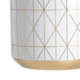 thumbnail image 4 of A&B Home 10" Vase - Gloss White, Gold, 4 of 4