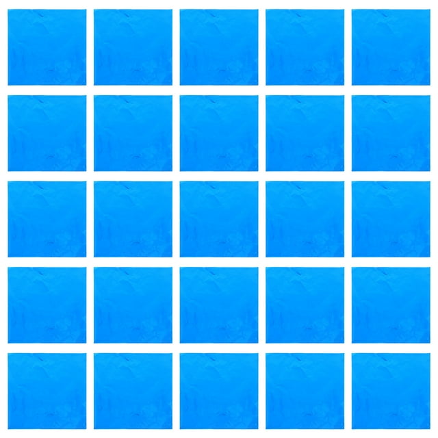 FELTECHELECTR 100 unidades de papel de aluminio para envolver alimentos, dulces, chocolate, té, para el hogar y la tienda, color azul.