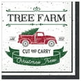 thumbnail image 2 of Farmhouse Christmas Napkins Bundle: Christmas Tree Farm Paper Luncheon Napkins with Vintage Red Truck Design - 2 Packs of 16, 2 of 2