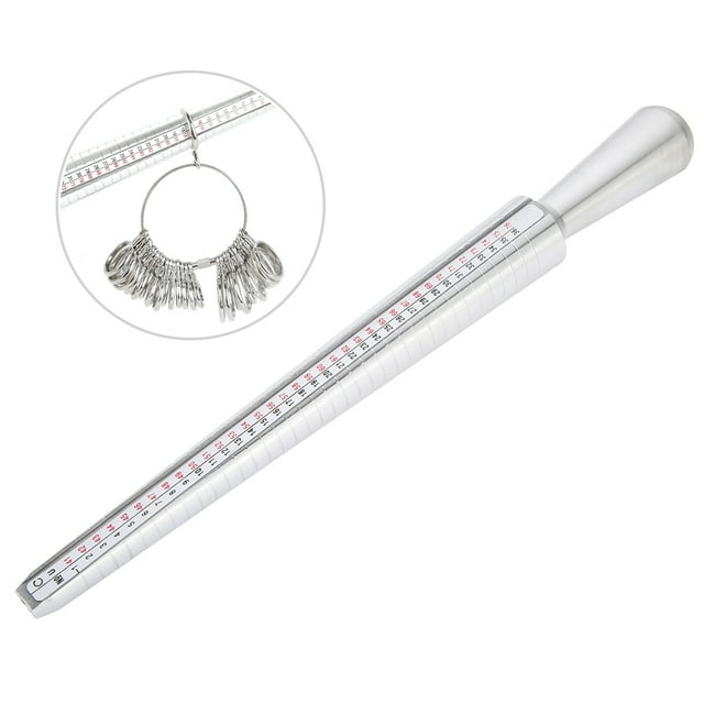 Ring Gauges Finger Sizer, Metal Ring Sizer, UK Ring Sizer Gauge Ring Mandrel For Fitting Wedding Rings