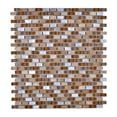 thumbnail image 1 of Tuile de Mosaïque Universelle avec Mélange de Pierre&44; Brun, 1 of 1