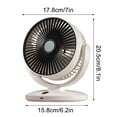 thumbnail image 2 of Qiweii 2026 Powerful Desktop Air Circulation Fan, Household Bedroom Small Fan, Warm Air Function, Warm White/White Gold Options, 2 of 9