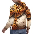 thumbnail image 6 of Uemuo Cartoon Cheetah With Attitude Pattern Men's Hoodie - Casual Pullover Hoodie with Kangaroo Pocket, Stylish Hooded Sweatshirt for Everyday Wear-XX-Large, 6 of 7