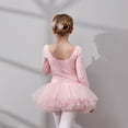 thumbnail image 5 of XQYLOS Girls Tutu Dance Training Dress, Long Sleeve Ballet Performance Dress, Stretch Leotard for Girls Dance Class Recital, 5 of 5