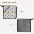 thumbnail image 2 of Disketp Bear And Polka Dot Pot Holders Kitchen Insulation Mats Heat Resistant Pot-Holder Oven Anti-Scald Pads for Cooking Baking, 7.1*7.1inch, 2 of 8