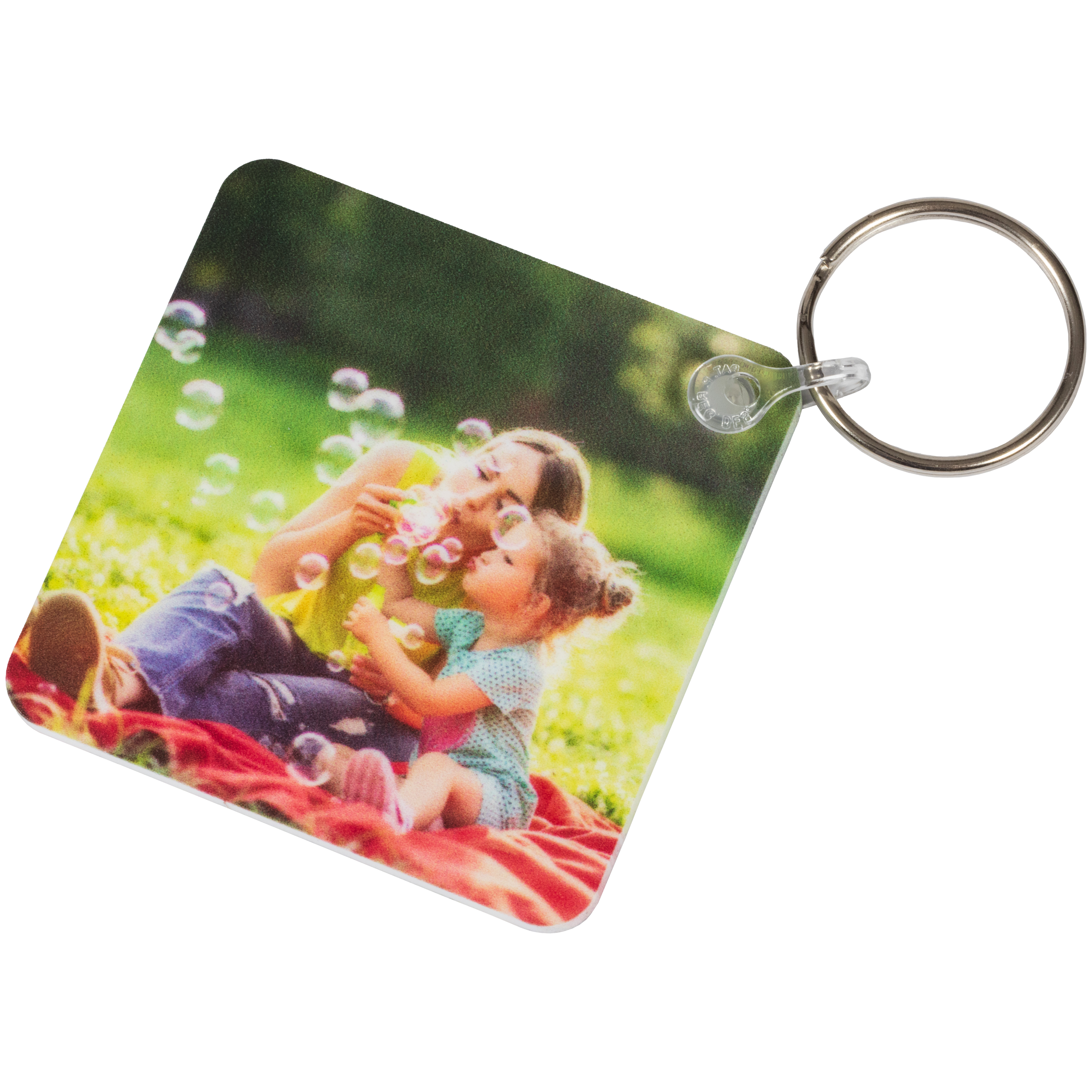 Double-Sided Square Key Chain