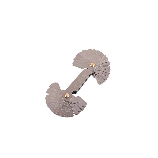 Yuarrent Regla de Metal 55/60 engranaje diente hilo enchufe calibre reglas de medición carbono pesado Universal espesor para sistema Industrial Accesorios para instrumentos musicales