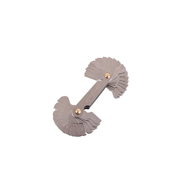 Soidarity Regla de Metal 55/60 engranaje diente hilo enchufe calibre reglas de medición carbono pesado Universal espesor para sistema Industrial Accesorios para instrumentos musicales