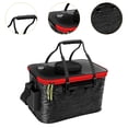 thumbnail image 6 of figatia Foldable Bucket Bucket Portable Folding Large Capacity with Zipper ing Bucket for Picnic Camping Hiking ing Black Medium, 6 of 8