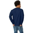thumbnail image 2 of Hanes Men's and Big Men's Authentic Long Sleeve Tee, up to Size 3XL, 2 of 3