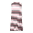 thumbnail image 7 of Zpanxa Women's Striped Tank Dress Round Neck A Line Skirt Dress Breathable Casual Summer Sundress, 7 of 7