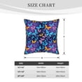 thumbnail image 2 of KLL Butterflies Of The Starry Sky Decorative Throw Pillow Covers Velvet Soft for Couch Sofa Bedroom Living Room Outdoor (No pillow core)- 18"x18", 2 of 5