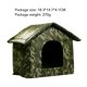 thumbnail image 5 of Casa de Gato de Gato al Aire Libre Cats Dog House, Uso Interior Y al Aire Libre, Escudo de Viento y Lluvia, Tela Oxford de Alta, Impermeable y Prueba de Humedad, Fácil, 5 of 7