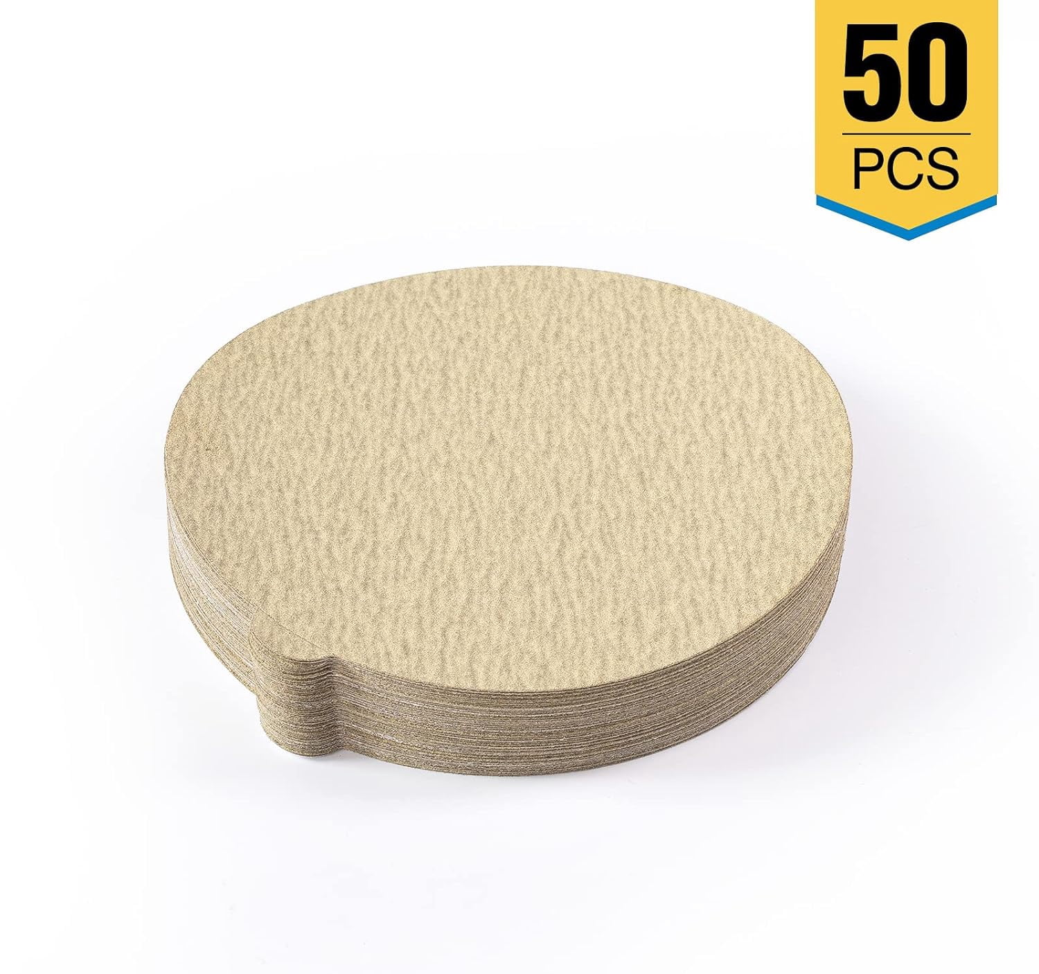 S SATC PSA Sanding Disc 50 Pack 6 Inch 180 Grit Self-Adhesive Sandpaper for Random Orbital Sanders, Premium Aluminum Oxide Sandpaper Discs for Woodworking, Metalworking, and Automotive Applications