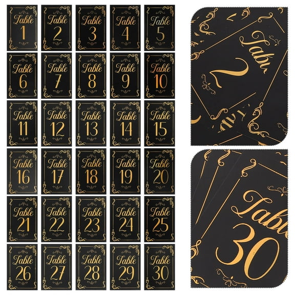 Raindrops 31pcs Table Number Stands Table Cards For Seating Wedding Table Numbers Cards Table Number Stands Stylish Wedding Table Number Holders