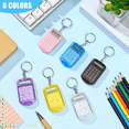 thumbnail image 4 of 24 Pcs Pocket Calculator Key Ring Mini Clear Flip Portable Calculator 8 Digit Electronic Calculator, 4 of 7