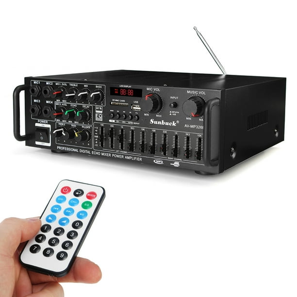 1000w 900w High Power Amplifier Home Theater Hifi Stereo Receiver Karaoke Buetooth Mp3 Usb S D Aux Av Fm Radio For Phone Pc Tv Mp3 Console Walmart Com Walmart Com