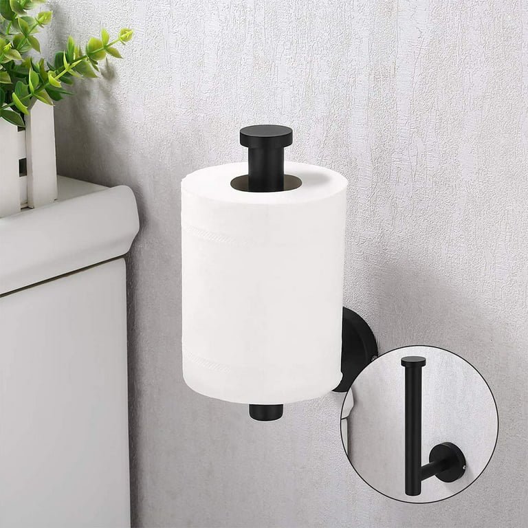 Black Recessed Toilet Paper Holder Wall Mount Made of Metal, In Wall Toilet  Paper Holder Black with Mounting Bracket - AliExpress
