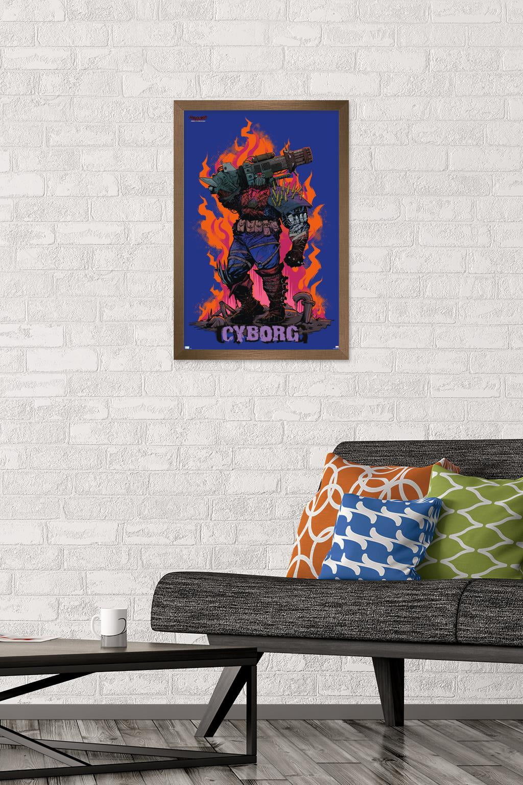 Marvel Spider-Man: Across The Spider-Verse - Cyborg Spider-Woman Wall Poster, 14.725" x 22.375" Framed