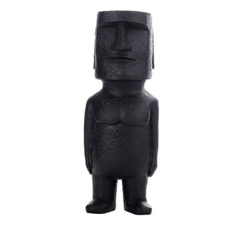 Moyai Emoji Moai Emoji Easter Island Black Duvet Cover for Sale