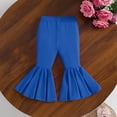 thumbnail image 6 of Girls Fashion Bowknot Flared Trousers Solid Casual Pants, 6 of 9