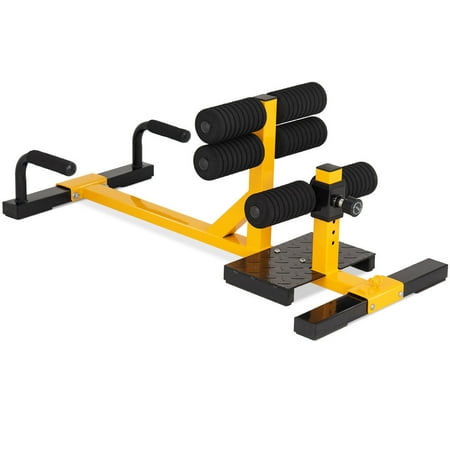 Gymax 3-in-1 Sissy Squat Push Up Ab Workout Home Gym Sit Up Machine Height
