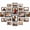 Black&Brown&Dark Grey, variant on 20 Pack Walnut Brown MDF Wood Picture Frame Set with Multiple Sizes