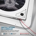thumbnail image 4 of Hike Crew 14" RV Roof Vent Fan, Intake & Exhaust, Manual Open/Close, Smoked Lid, 4 of 7
