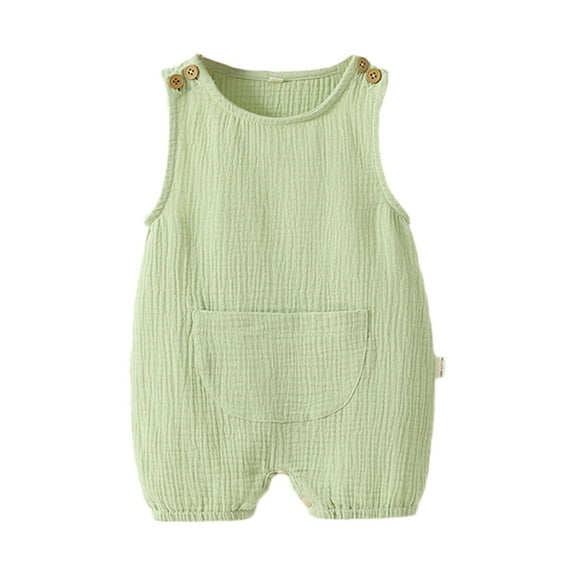 Summer Baby Romper Breathable Jumpsuit for Girls and Boys Muslin Sleepwear Clothing Shower Gift for Infants and Toddlers