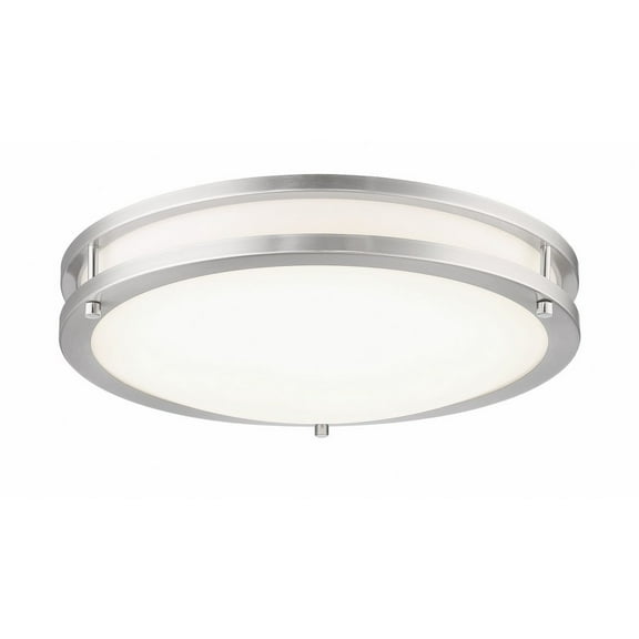 13.75 Inch 20W 1 Led Round Flush Mount-Brushed Nickel Finish Minka Lavery 714-84-L