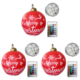 thumbnail image 2 of 3 Uds 60cm Inflable Navidad PVC Resplandor Fiesta Nuevo (letra 2) Rojo, 2 of 5